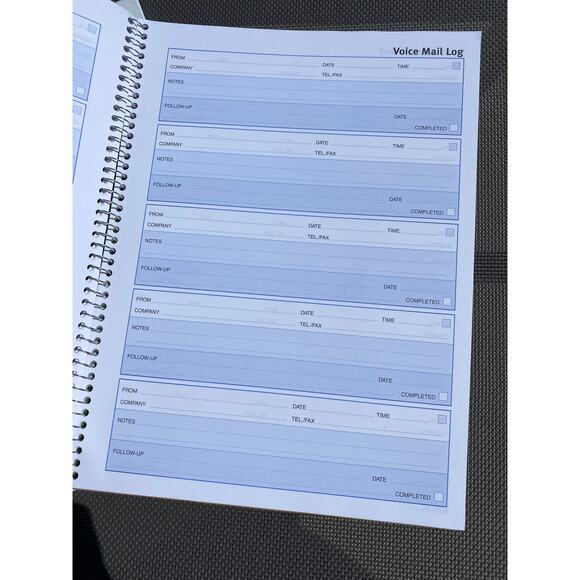 Rediform Voice Mail Log Book 51114 — 500 Messages - Picture 3 of 3
